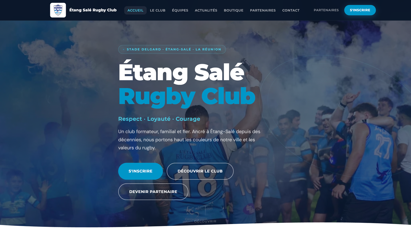 Aperçu du site Étang Salé Rugby Club