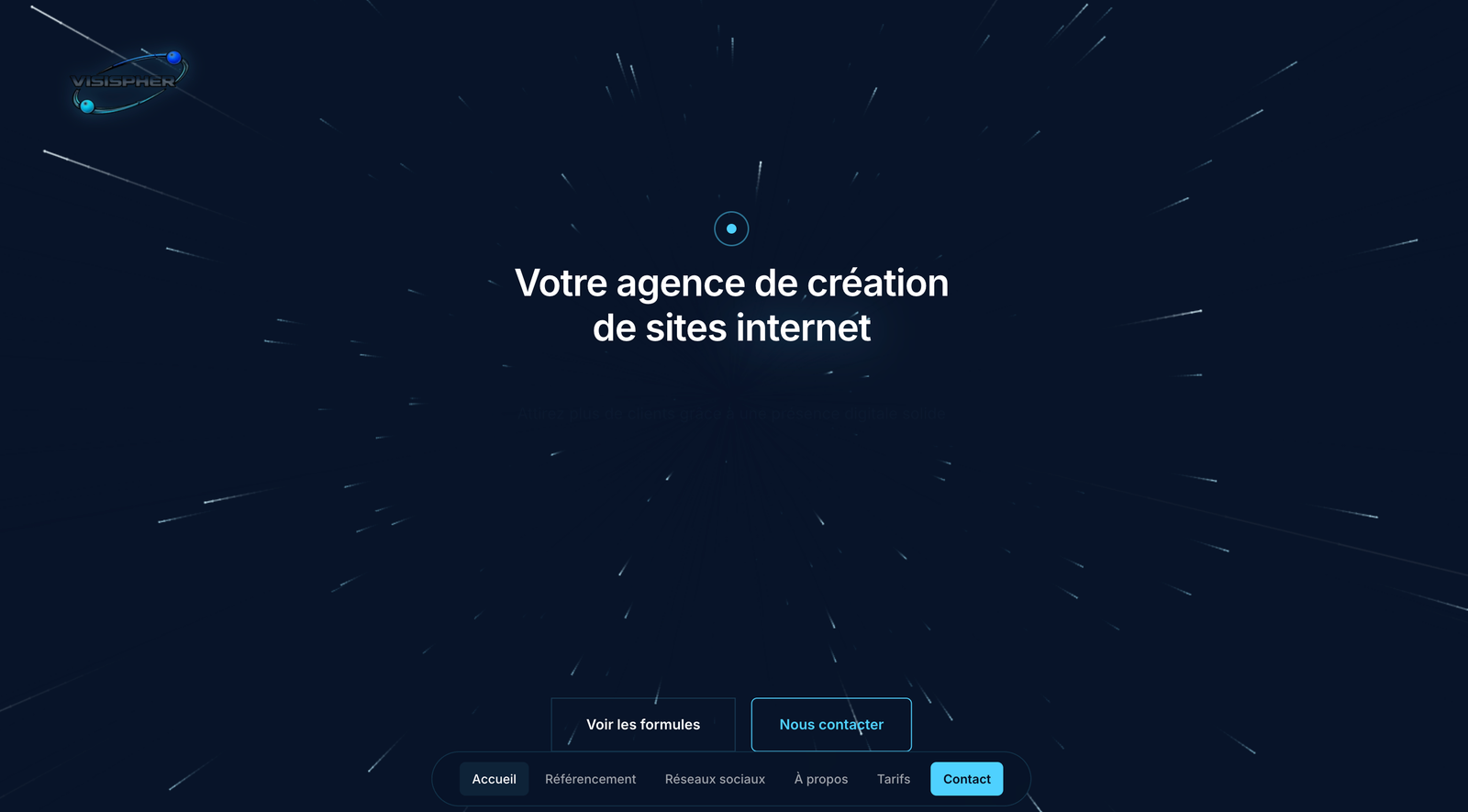 Aperçu du site Visispher